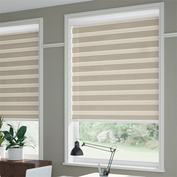  Classy Homes Zebra Roller Blind 26x50 In., Beige