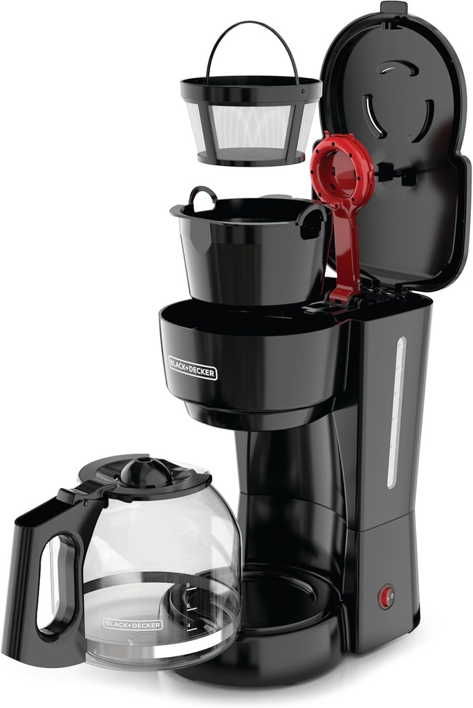Black &amp; Decker Coffee Maker 12 cup With Switch, Black