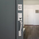 Kwikset Liberty Entry Handleset Single Cylinder, Satin Nickel