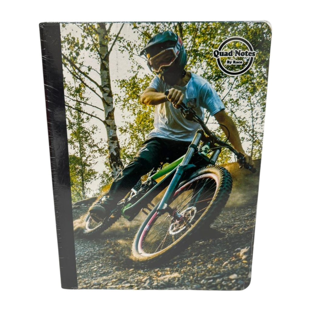 Quad Notes Notebook Boys Design 100 Sheets - 6Pk