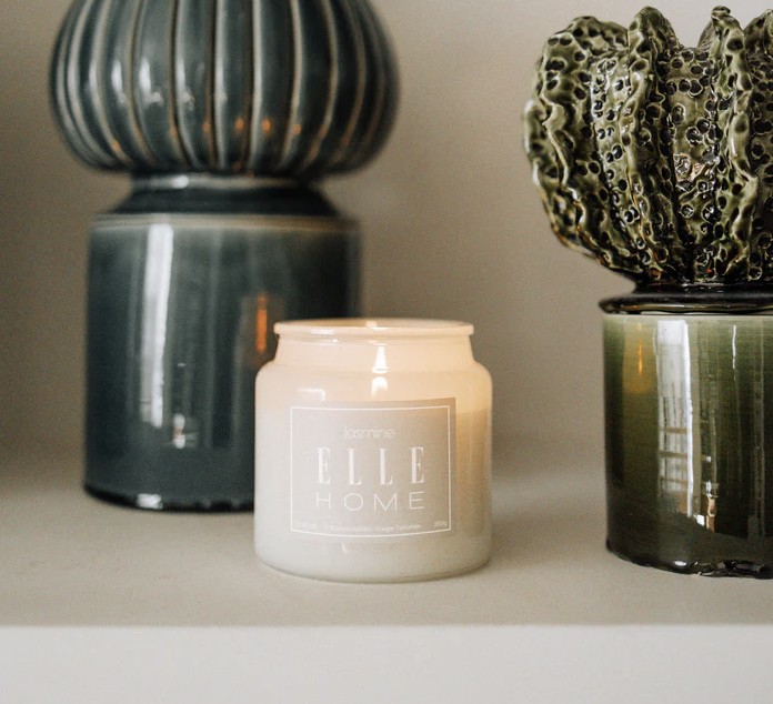 Elle Home Jasmine Scented Candle