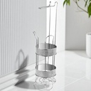 Royal Homes Freestanding Toilet Paper Holder, Diamond/ Chrome