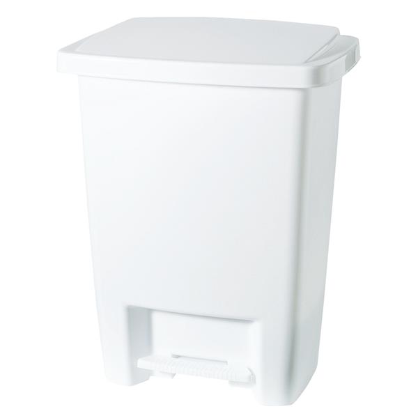 Rubbermaid Step-On Wastebasket 33 Qt. White