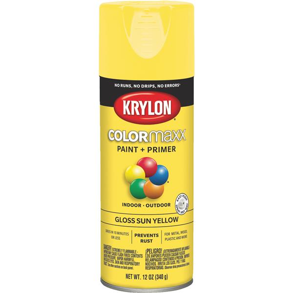 ****Krylon ColorMaxx 12 Oz. Gloss Spray Paint, Sun Yellow
