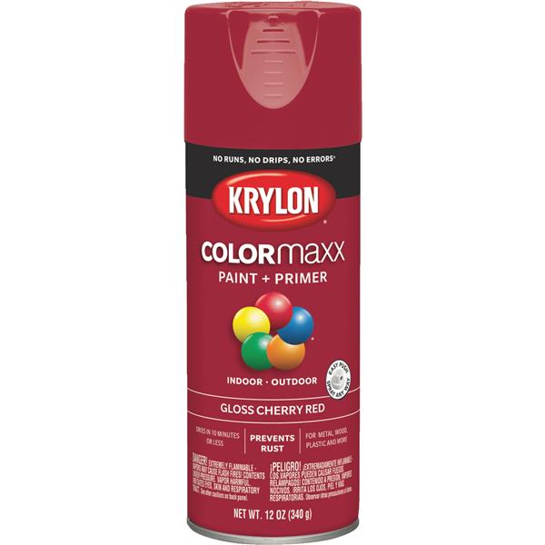 ****Krylon ColorMaxx 12 Oz. Gloss Spray Paint, Cherry Red