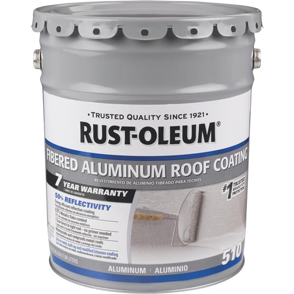 ****Rust-Oleum 510 7-Year Fibered Aluminum Roof Coating 5 Gal.