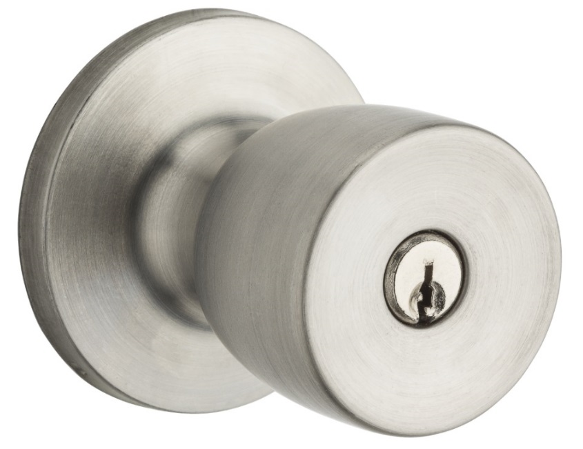 GEO Tulip Entry Knob Brushed Stainless Steel Finish
