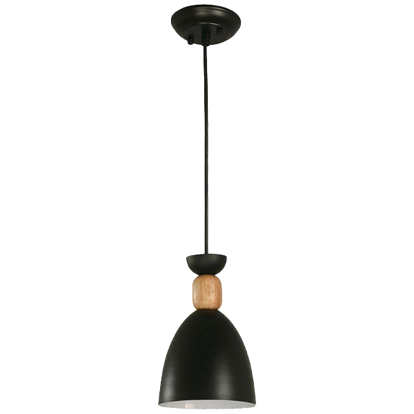 Ike Lite 1-Light Hanging Pendant Lamp Matte Black E27 40W