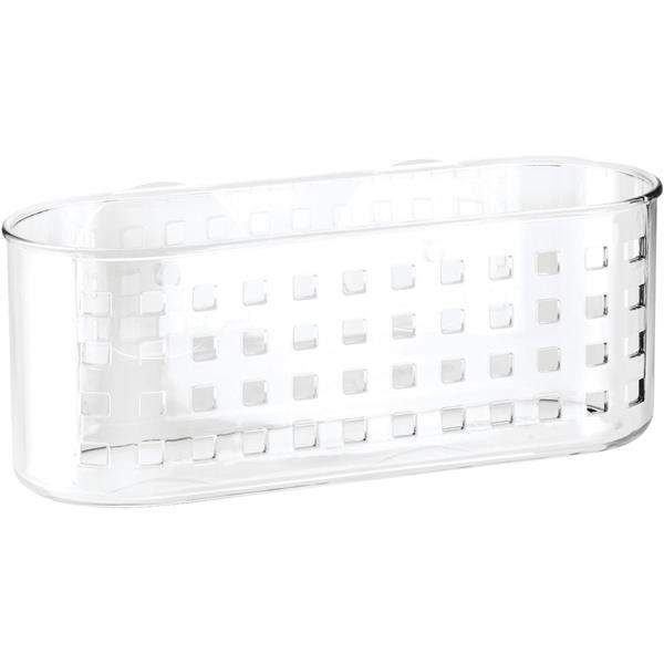 ^iDesign Suction Shower Caddy, Clear