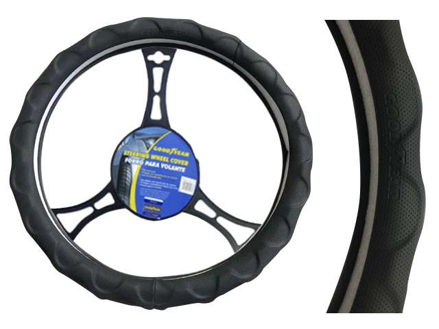 Goodyear Steering Wheel Cover, Black