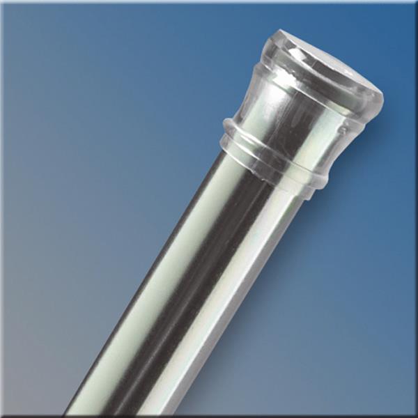 Zenith Straight Adjustable Tension Shower Rod 34.5 In. to 60 In., Chrome