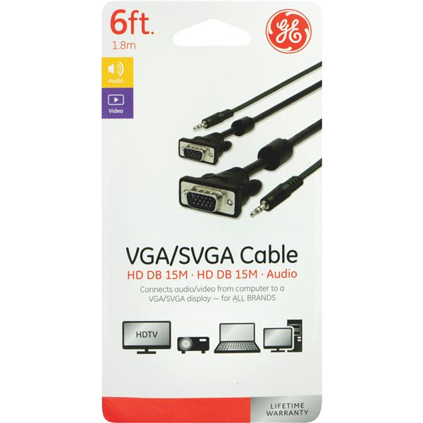 ****GE 6 Ft. Audio &amp; Video Cable