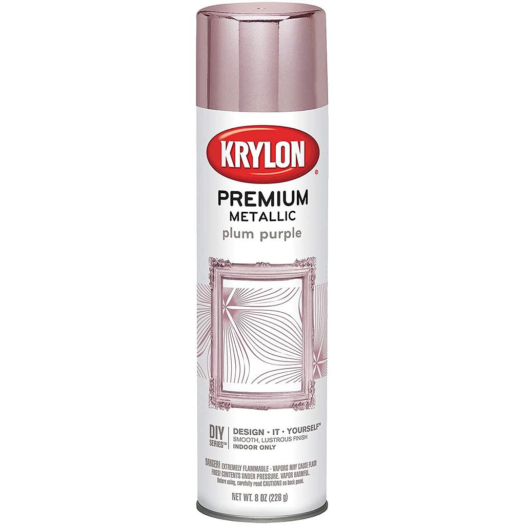 ****Krylon Premium Metallic Spray Paint Resembles Actual Plating, Plum Purple