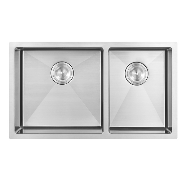 Royal Homes Undermount Double Bowl Kitchen Sink 33 x 19 x 10 In.