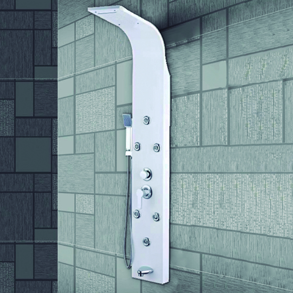 Royal Homes Shower Panel 304 Stainless Steel 150x22cm, White