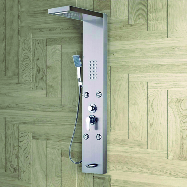 Royal Homes Shower Panel 304 Stainless Steel, Matte Silver