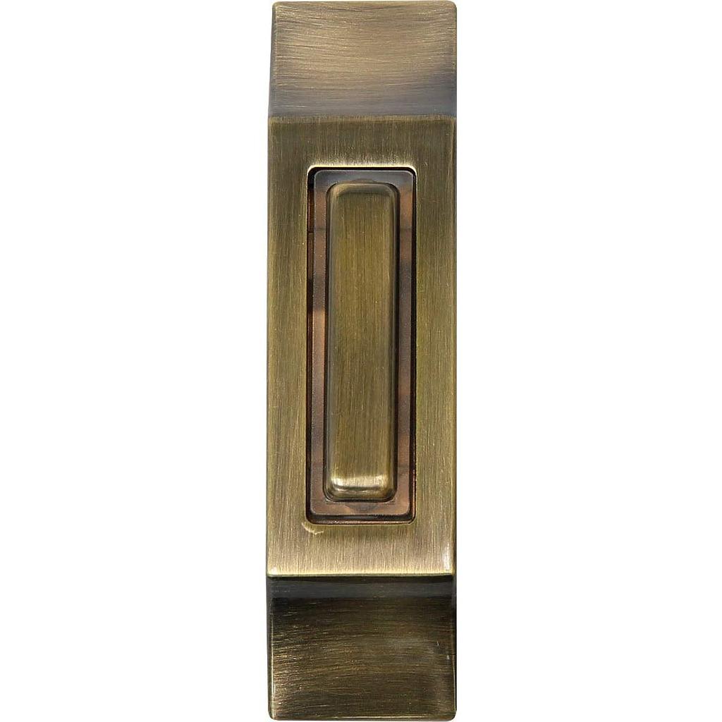 ****IQ America Wired Lighted Doorbell Push Button - Antique Brass