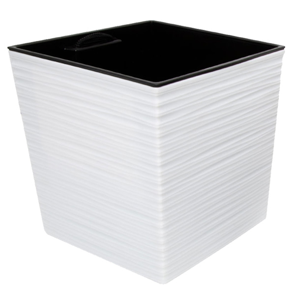 ****Rey Planter Square Stone Style 11.8in [Irrigation control system]