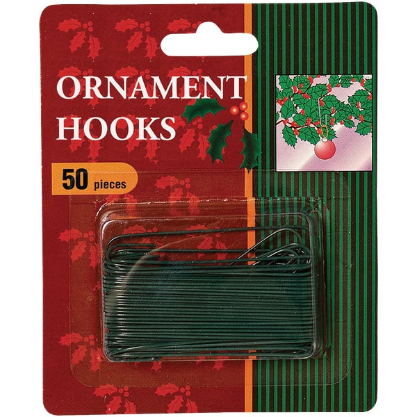 ****Gerson Ornament Hooks 2-1/2 In. Green (50-Pack)