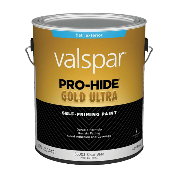 ****Valspar Pro-Hide Gold Ultra Latex Exterior Flat Paint, Clear Base, 1 Gal.