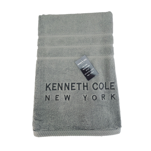 Kenneth Cole Bath Towel 30 x 60 In. Medium Grey