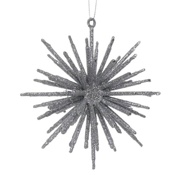 Miro Christmas Ornament 11x11x5cm Silver