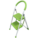 Max Motor 2-Step Folding Ladder, Blue / Green / Pink