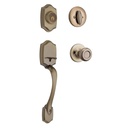 ****Kwikset Belleview Entry Handleset Single Cylinder, Antique Brass