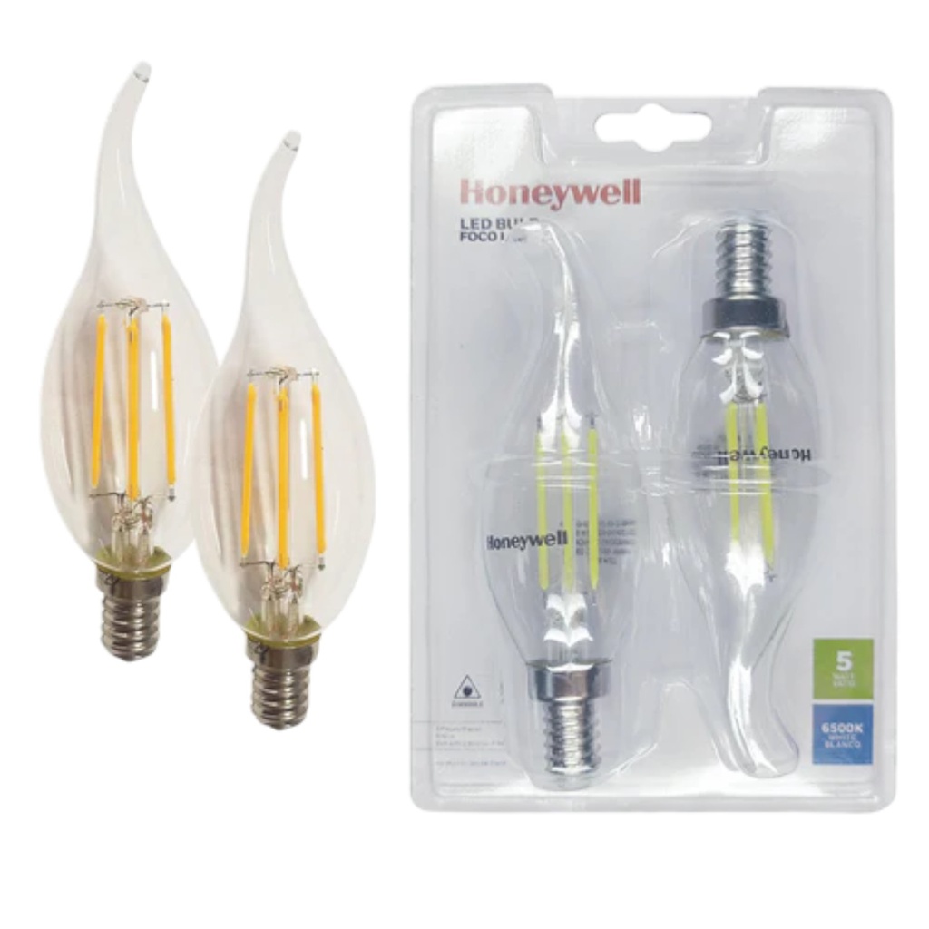 Honeywell Filament LED Bulbs E12 5W 2-pack