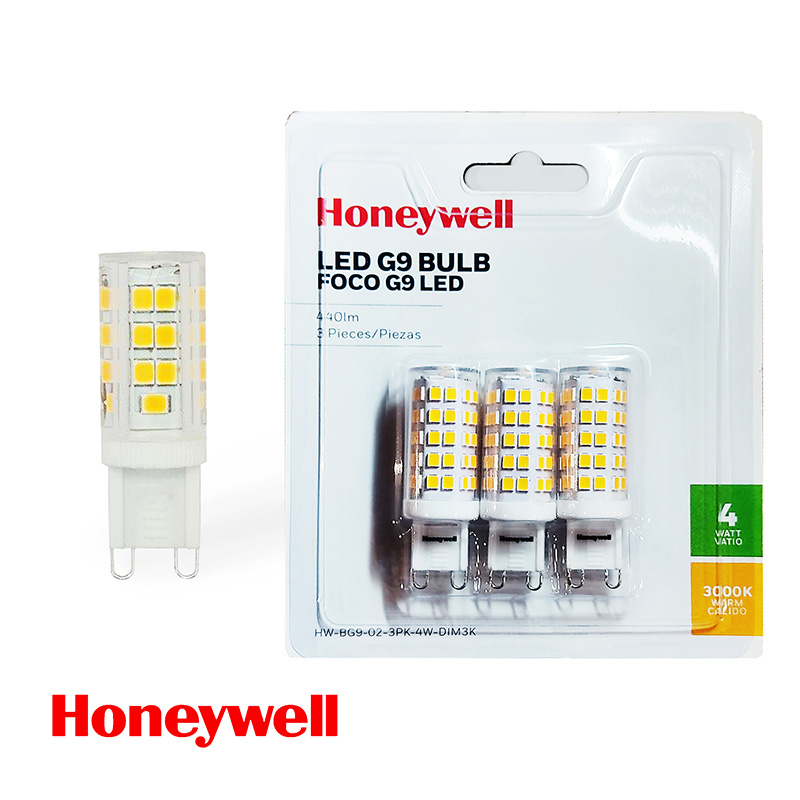 ****Honeywell 3pk LED Bulb G9 4W 3000K