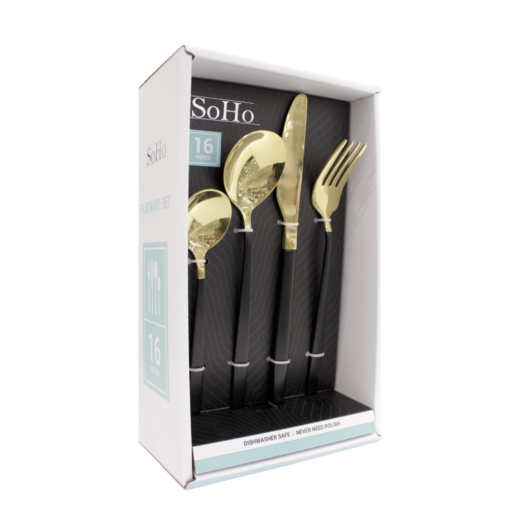 Kennedy Home Collection 16pc Flatware Set