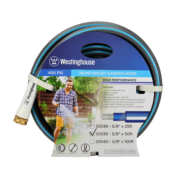 Westinghouse Reinforced Hose 5/8 In. x 50 Ft.