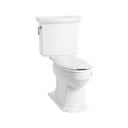 American Standard S-Trap Provence II Series Toilet Two-Piece, White.