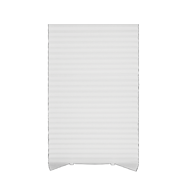 ****Kenneth Cole Temporary Pleated Blinds, White/72x90''