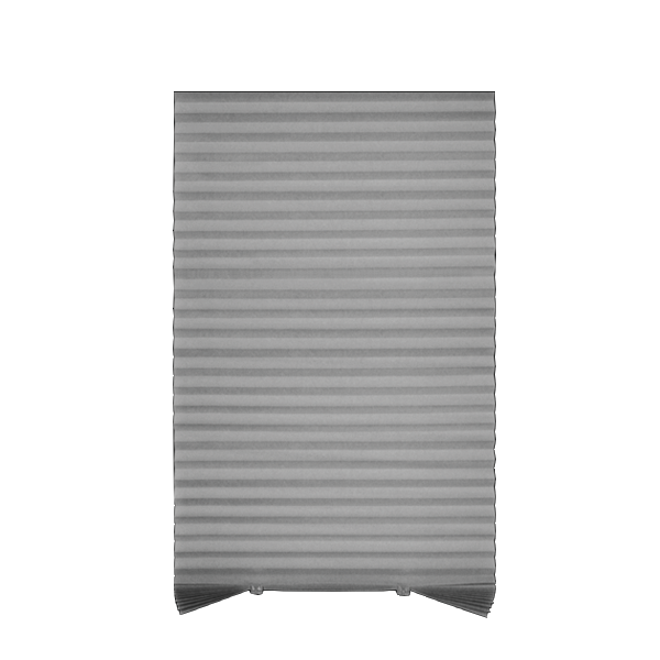 ****Kenneth Cole Temporary Pleated Blinds 60x90 In., Grey
