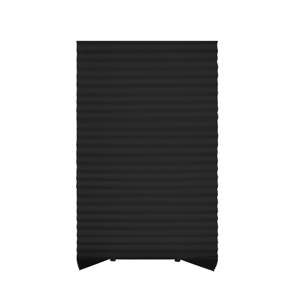 ****Kenneth Cole Temporary Pleated Blinds 29 x 90 In., Black