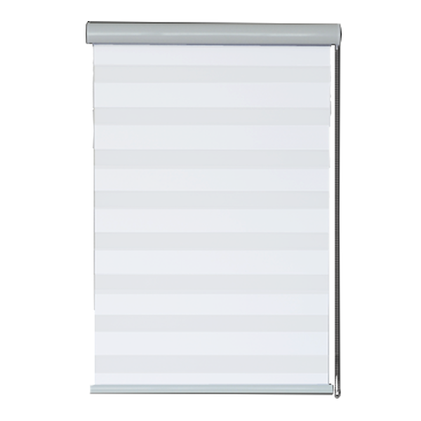 Kenneth Cole Luxury Zebra Blackout Blinds 36 x 90 In., White