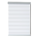 Kenneth Cole Luxury Zebra Blackout Blinds 36 x 90 In., White