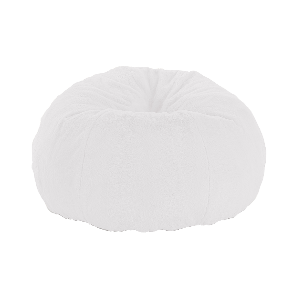 ****Kenneth Cole Luxury Foam-Filled Seat Cushion Faux Fur, White