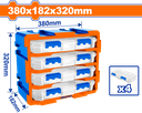 Wadfow 4-Bin Modular Storage Tower lp
