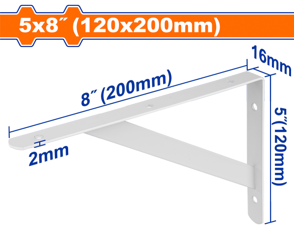 ****Wadfow Heavy Duty Shelf Bracket 5 x 8 In. (12 x 20 cm）