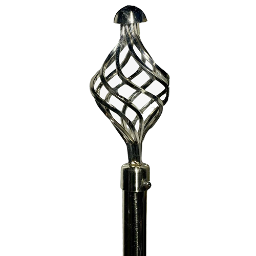 Classy Homes Curtain Rod 48-84 In., Silver - Plated