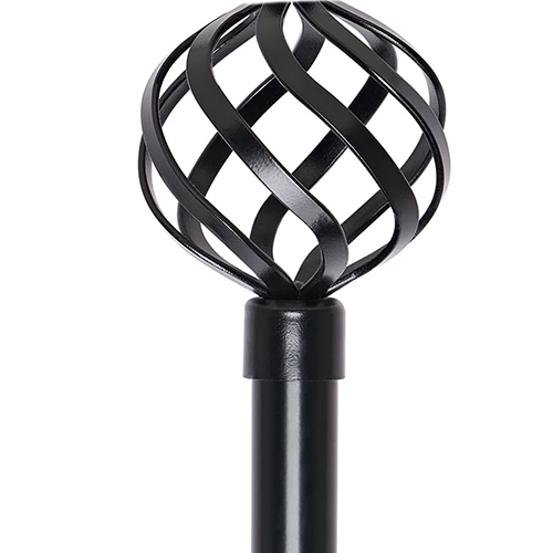 Classy Homes Curtain Rod 48-84 In., Champagne Silver - Painted