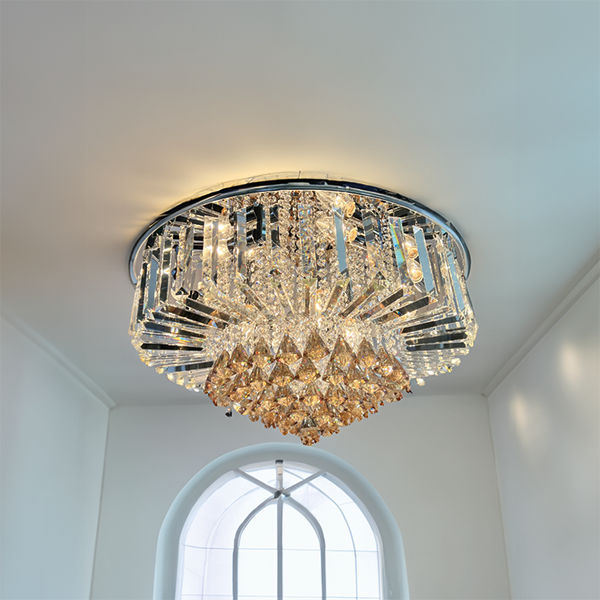 Royal Homes Chandelier E12, 25.6x11.8In. (DxH)