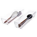 ****iDesign Linus Drawer Organizer 4 x 16 x 3 In. Clear