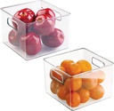iDesign Fridge &amp; Freezer Bin 8 x 8 x 6 In. Clear