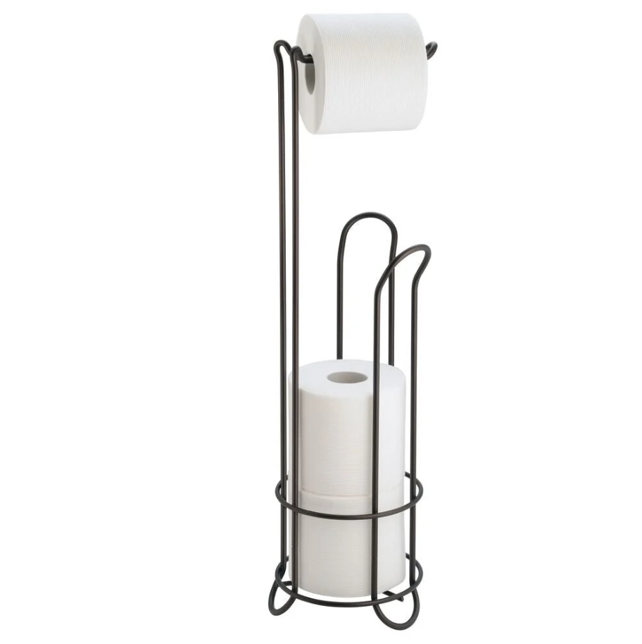 iDesign Classico Toilet Paper Stand Plus, Chrome