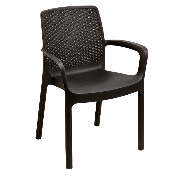ProGarden Regina Stacking Chair, Anthracite