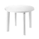 ProGarden Tondo Table Round 35 In. White
