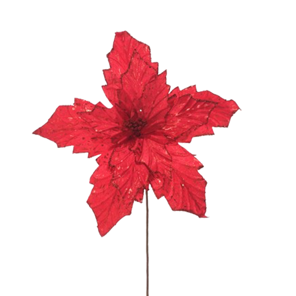Miro Christmas Poinsettia 11P 41cm, Red